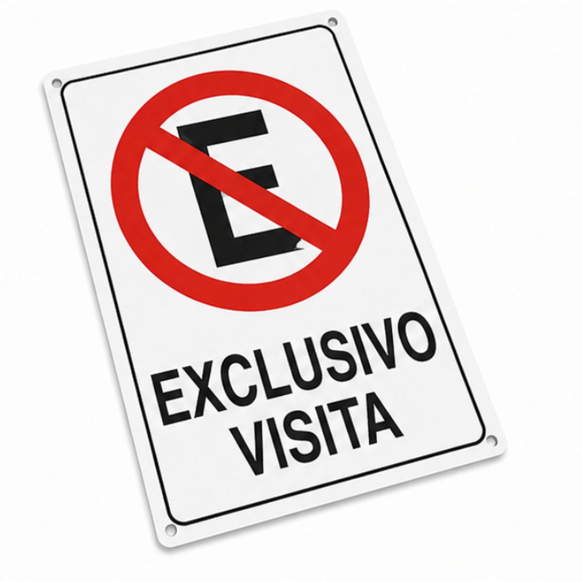 Señal No Estacionar Exclusivo Visita Letrero Seguridad 20x30, marca GENERICO - Foto 2