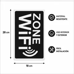 GENERICO - Señal Zona WiFi Letrero Internet Inalambrico Para Negocio Local