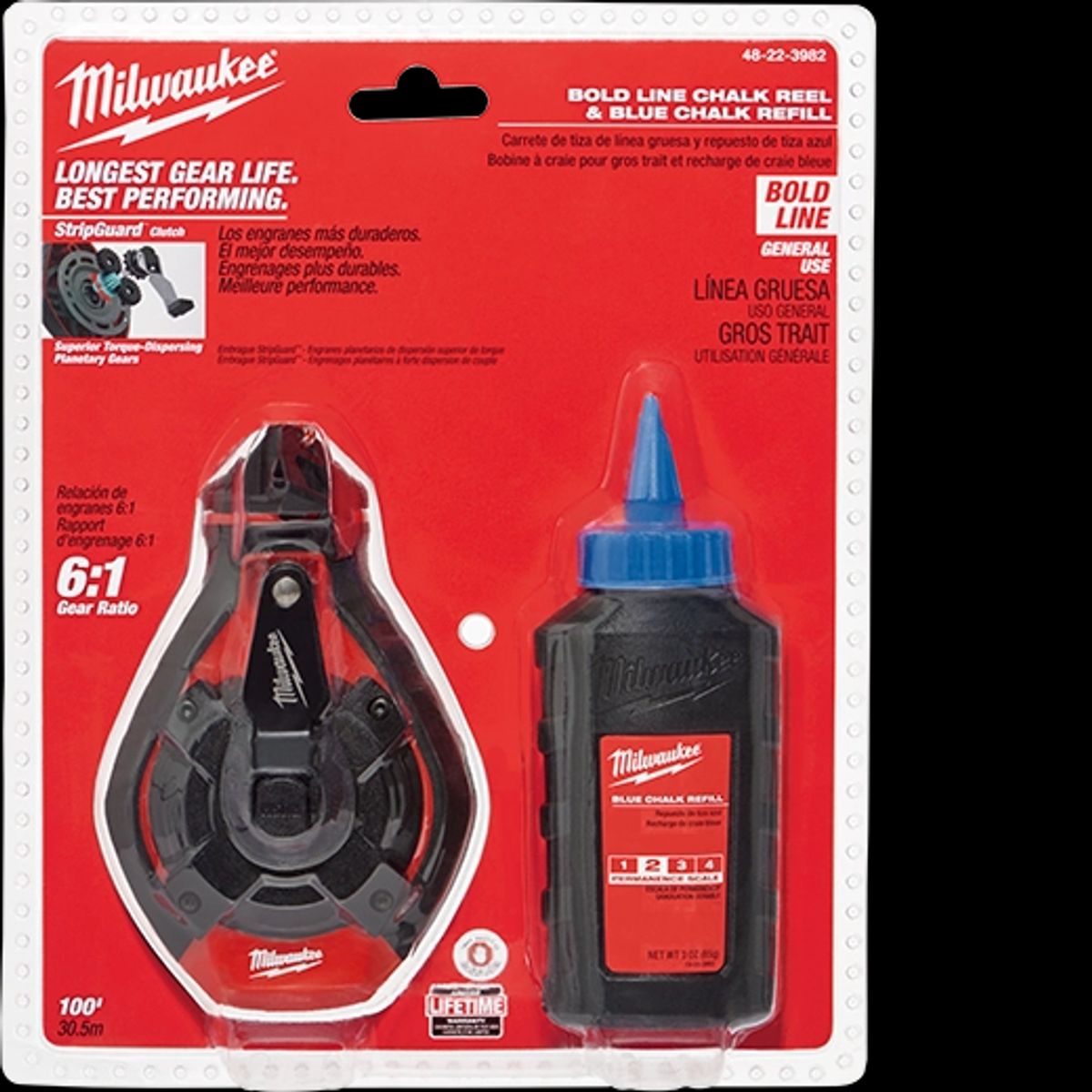 MILWAUKEE - Tizalinea Milwaukee 100' con Tiza Azul 48-22-3982