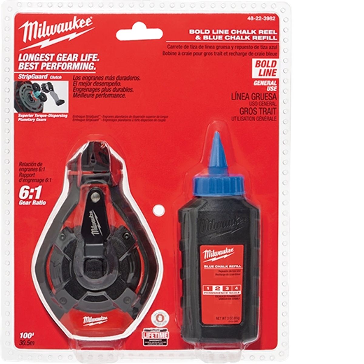 MILWAUKEE - Tizalinea Milwaukee 100' con Tiza Azul 48-22-3982