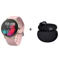 REDMI - Auriculares Bluetooth buds 4 Active negros y reloj deportivo inteligente y88