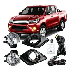 TSKY CHILE SHOPPING - Kit Neblinero Compatible con Toyota Hilux Revo 2016-2018, Luces LED Alta Visibilidad