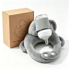 TSKY CHILE SHOPPING - Soporte para Biberón con Almohada Suave y Transpirable 32x26cm, Libera tus Manos en Cada Toma