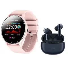 VIVO - Audifonos TWS 3e Audífono-Azul y Toumi Watch Fit 2-B