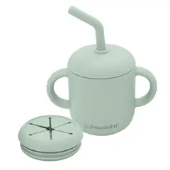 DREAMBABY - Vaso de Silicona para Bebida y Snack 3 en 1