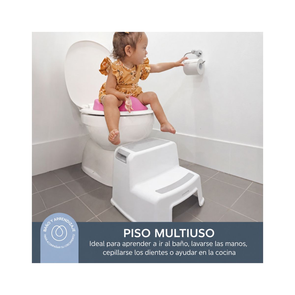 DREAM BABY - Banquito de 2 Escalones Antideslizante