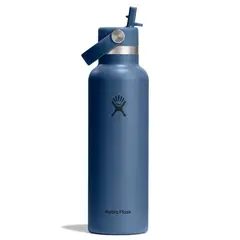HYDRO FLASK - Botella Hydroflask Boca Standard Y Bombilla 621Ml Azul