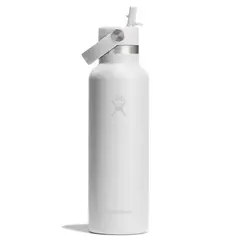 HYDRO FLASK - Botella Hydroflask Boca Standard Y Bombilla 621Ml Blanco