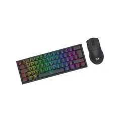 REDRAGON - Pack Gamer Teclado Y Mouse K617rgb Sp+M724 Negro