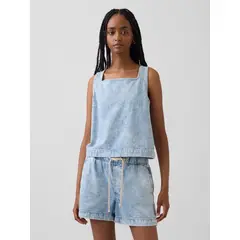 GAP - Blusa Mujer Denim Azul