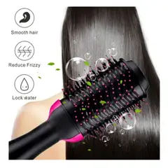 MOVI - CEPILLO ALISADOR ELÉCTRICO SECADOR ANTI FRIZZ CEPILLO 3 EN 1