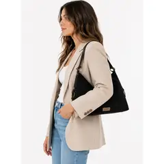 ZAPPA - Cartera Tote efecto Gamuza y detalle argollas Negro