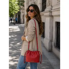 ZAPPA - Cartera Bandolera Bucket Rojo