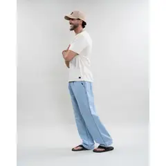 POLEMIC - Pantalon jeans hombre Denim Relax Celeste