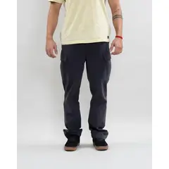 POLEMIC - Pantalon cargo hombre Twill procesado Azul