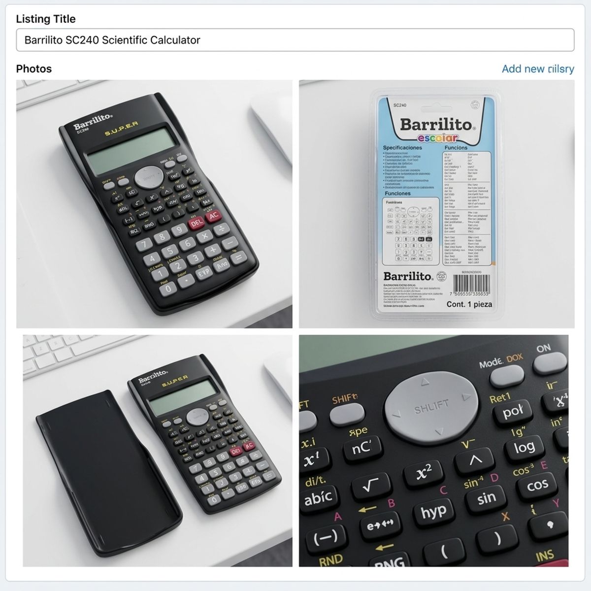 GENERICO - CALCULADORA CIENTIFICA BARRILITO SC240