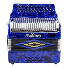 BALDASSARE - Acordeón De Botones 12 Bajos 3112G - Azul