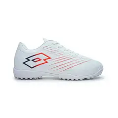LOTTO - Zapato Baby Fútbol Niño Fiore Jr Turf Blanco Rojo