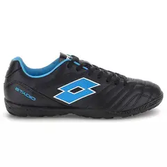 LOTTO - Zapato Baby Fútbol Juvenil Stadio 705 TF JR Negro Celeste