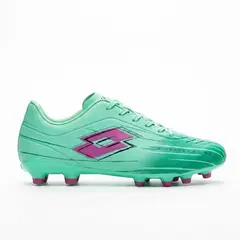 LOTTO - Zapato Fútbol Hombre Solista FG Verde Morado