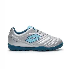 LOTTO - Zapatilla Baby Fútbol Niño Stadio 705 TF JR Gris Celeste