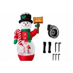 GENERICO - Inflables Navideños muñeco de nieve 210 Cm