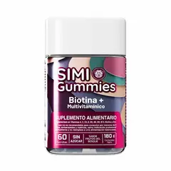 GENERICO - Simi Gummies Biotina Multivitamínico 60 Gomitas Sin Azúcar