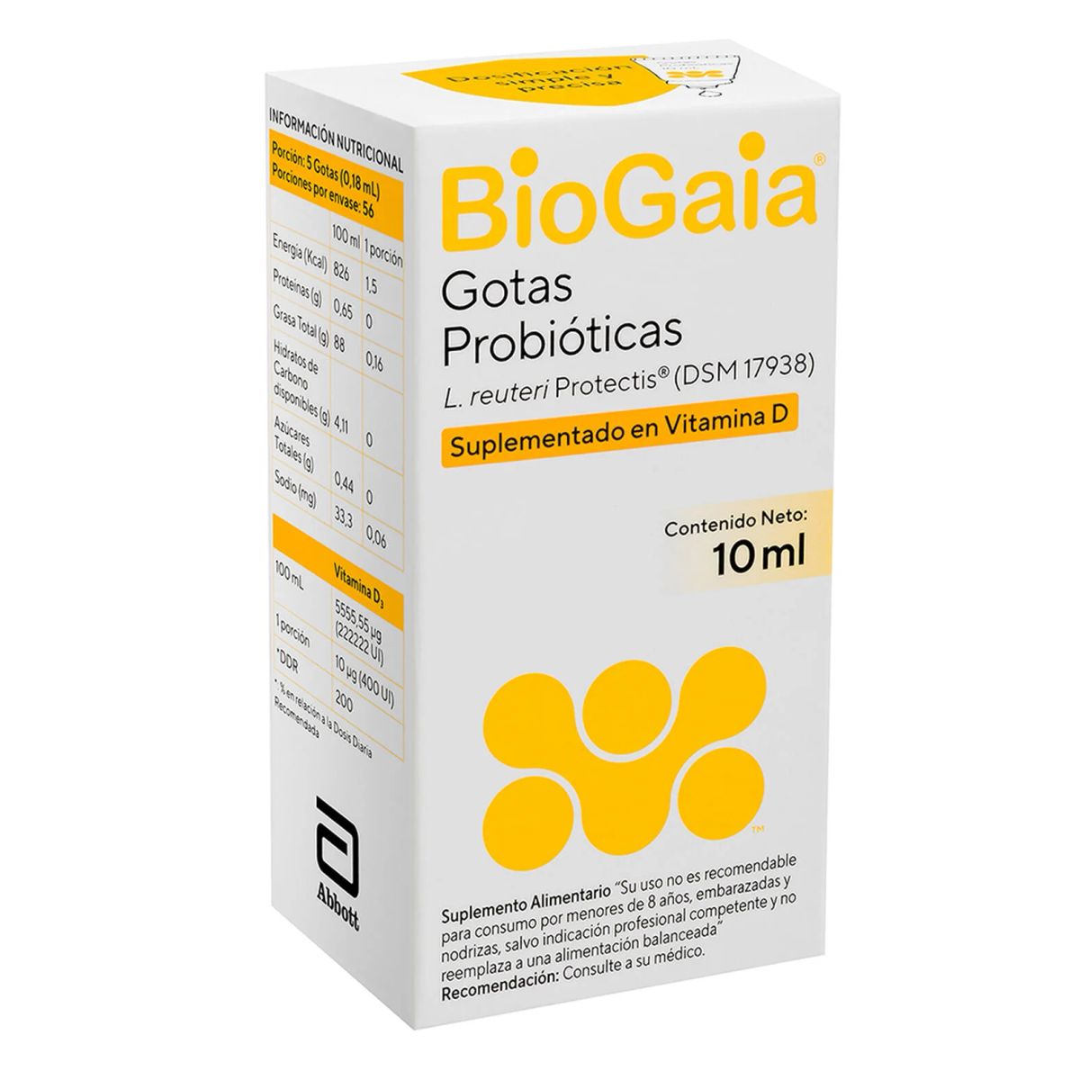 BIOGAIA - BioGaia Gotas Probióticas con Vitamina D3 10 ml Sin Sabor