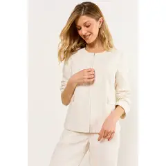MA GRIFFE - Blazer Mujer Beige