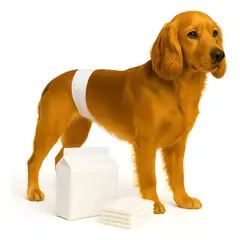GENERICO - 36 Pañales Perro Gato Desechable Incontinencia Mascota S Blanco Macho S 42x17 Cm
