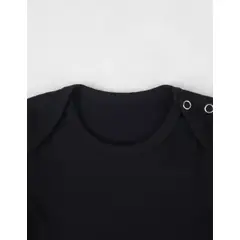 AGW - Pack 3 Bodys Bebé Algodón Manga Larga Negros