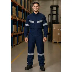 MTX - Overol Gabardina Azul Marino Talla S