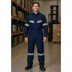 MTX - Overol Gabardina Azul Marino Talla XXL