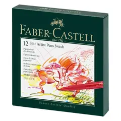 FABER-CASTELL - Set 12 Marcadores Pitt Artist Faber Castell