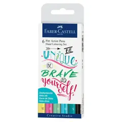 FABER-CASTELL - Set 6 Marcadores Faber Castell Pastel