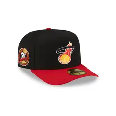 NEW ERA - Gorra 59Fifty NBA Miami Heat NBA Past Negro
