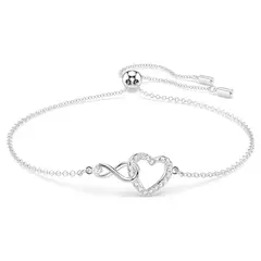 SWAROVSKI - Hyperbola Infinity Heart Blanco Pulsera 5524421