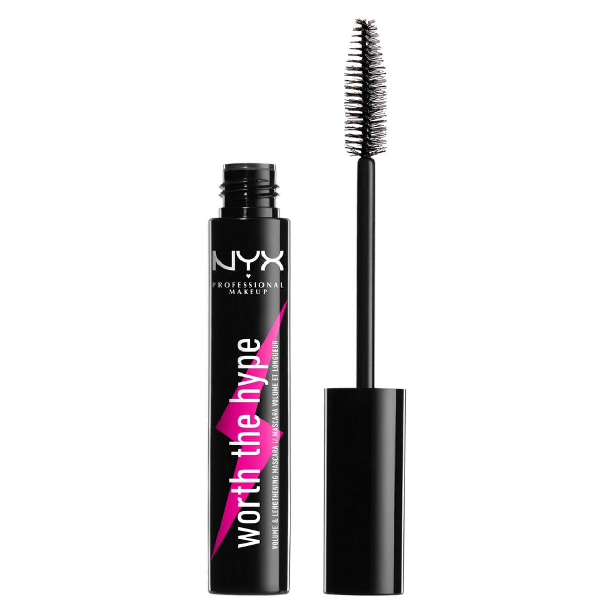 NYX PROFESSIONAL MAKEUP - Máscara Worth The Hype Volumizing - Black Nyx Professional Makeup