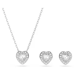 SWAROVSKI - Ariana Grande x Set Collar y Aros Corazón Multicorte