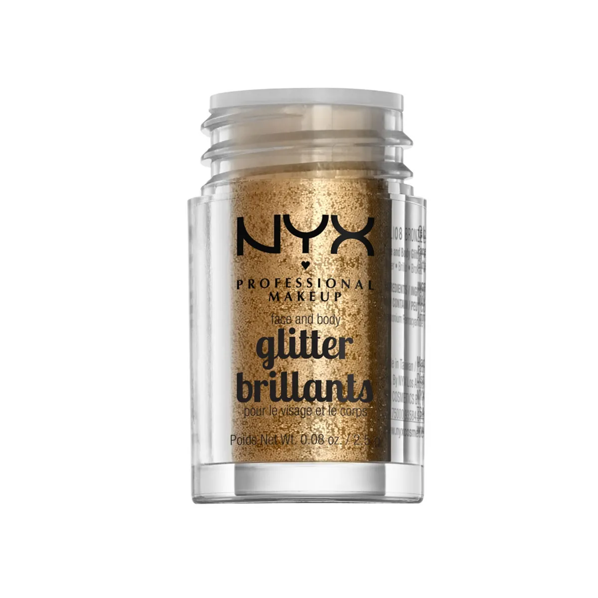 NYX PROFESSIONAL MAKEUP - Brillo Face and Body Glitter Bronze NYX Professional Makeup