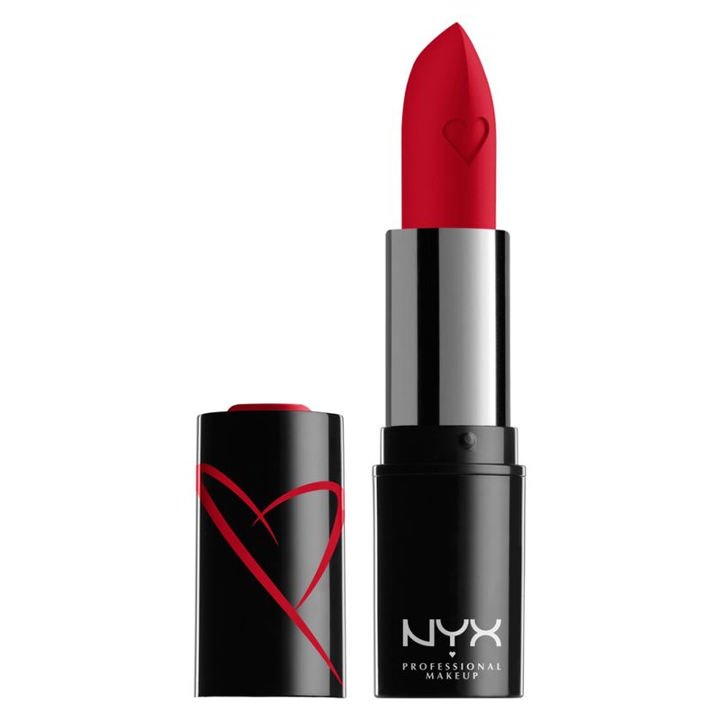 NYX PROFESSIONAL MAKEUP - Labial Shout Loud Satin Lipstick Red Haute Nyx Professional Makeup