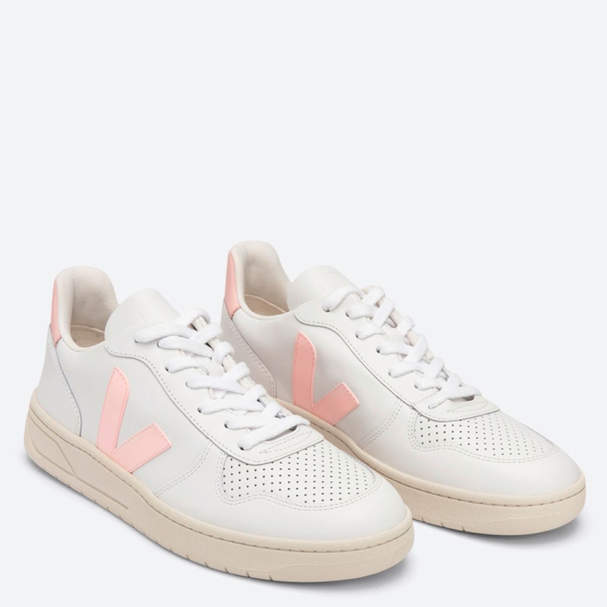 VEJA - Veja V-10 leather white petale zapatilla urbana mujer blanco