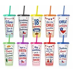 GENERICO - Set De 10 Vasos Mágicos 18 De Septiembre, Fiestas Patrias