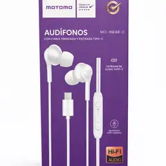 MOTOMO - AUDIFONOS TIPO C BLANCO