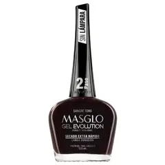 MASGLO - Esmalte Gel Evolution Sangre Toro Secado Rapido 13,5 ml