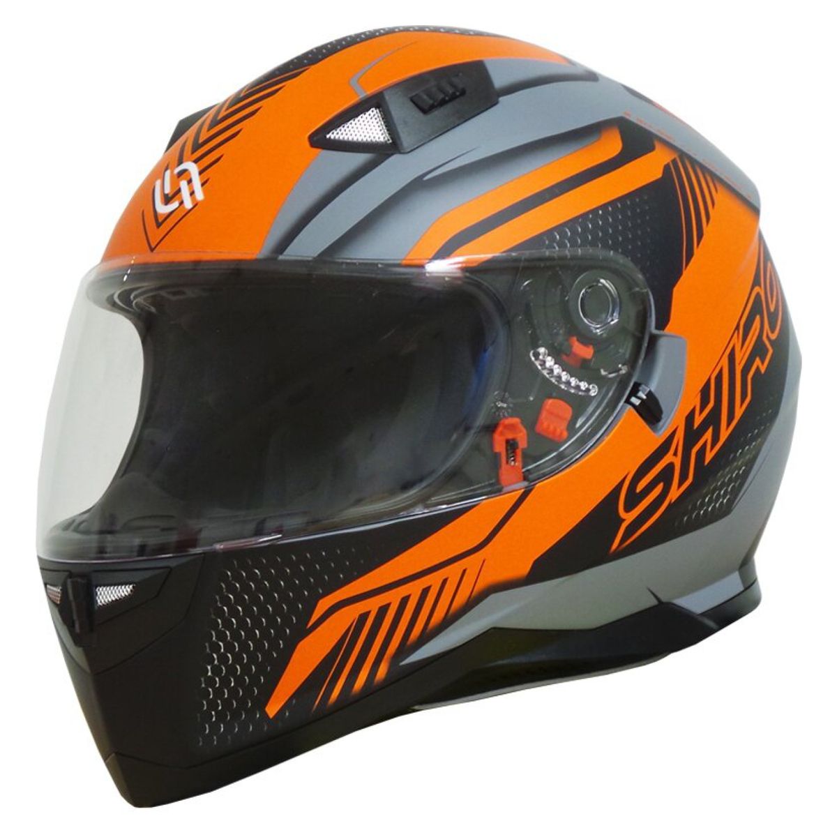 SHIRO HELMETS - Casco Moto Shiro Sh-881 Motegi 2 Naranjo