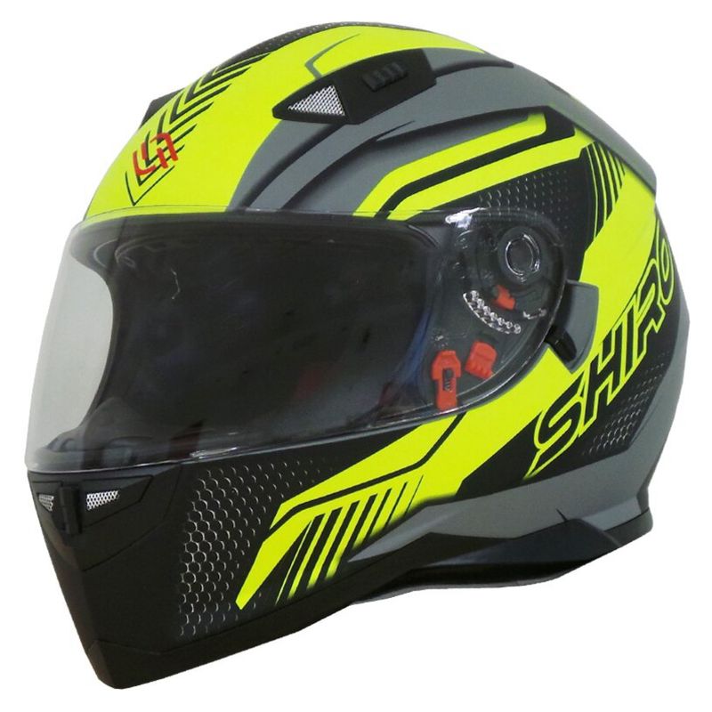 SHIRO HELMETS - Casco Moto Shiro Sh-881 Motegi 2 Amarillo Fluor