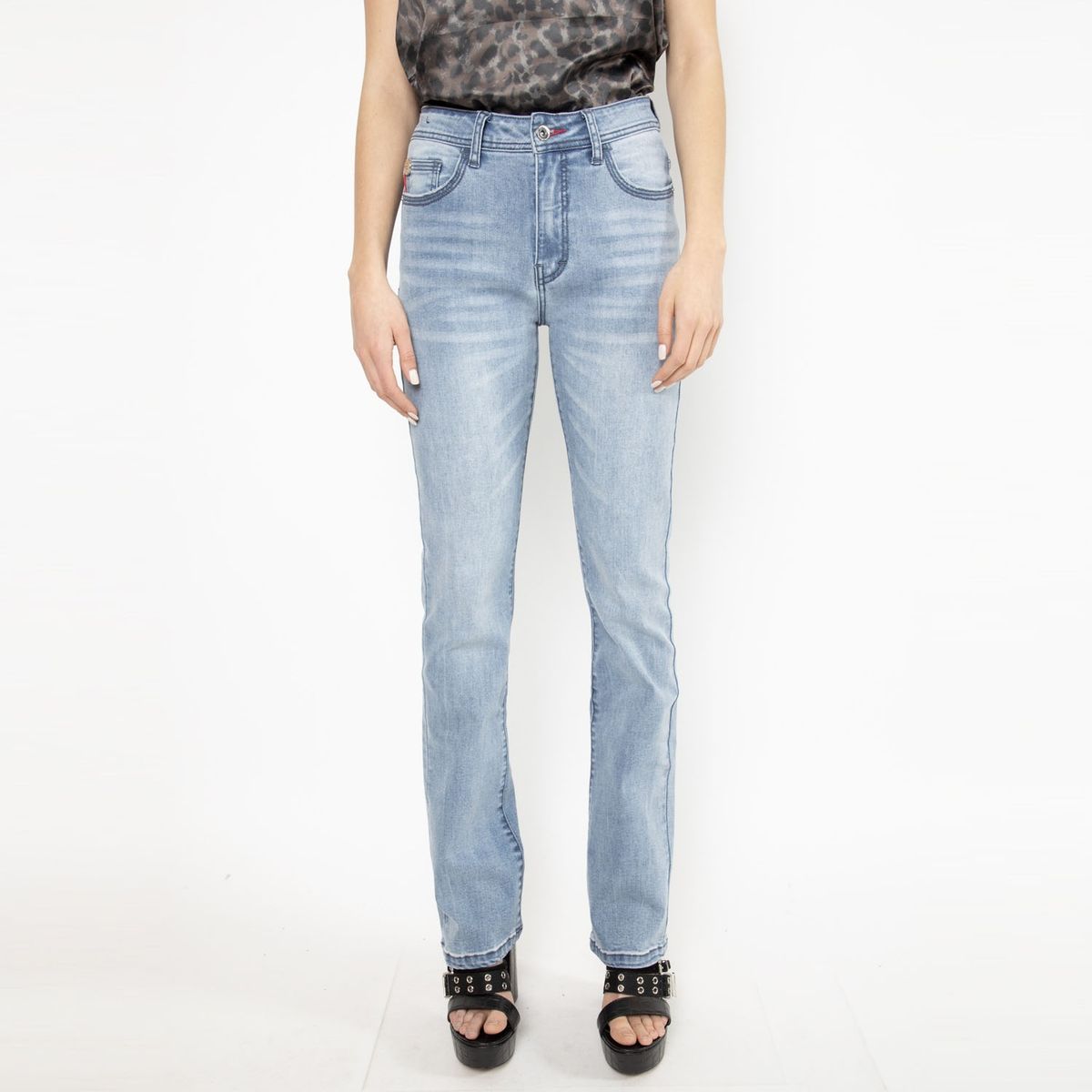 ELLUS - Ellus Jeans Straight Tiro Medio Mujer