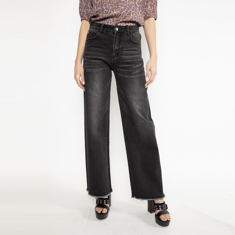 ELLUS - Ellus Jeans Wide Leg Tiro Alto Mujer