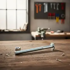 GENERICO - Pack 10 Tornillos Con Tuerca De 9 Cm Para Estantería Metal